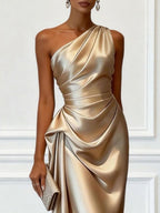 Fien One Shoulder Satin Midi Dress_3