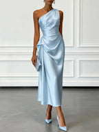 Fien One Shoulder Satin Midi Dress_5