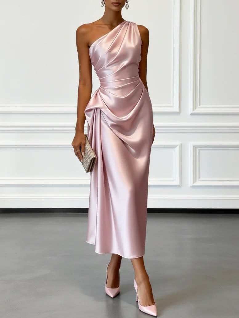 Fien One Shoulder Satin Midi Dress_6