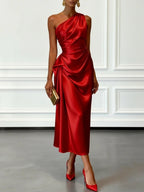 Fien One Shoulder Satin Midi Dress_8