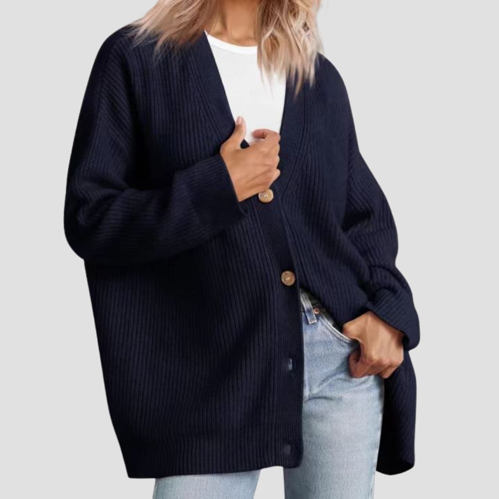 Ines Oversized Striped Cardigan_2