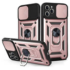Heavy Duty Shockproof Phone Case with Kickstand Lens Cover