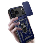 Heavy Duty Shockproof Phone Case with Kickstand Lens Cover