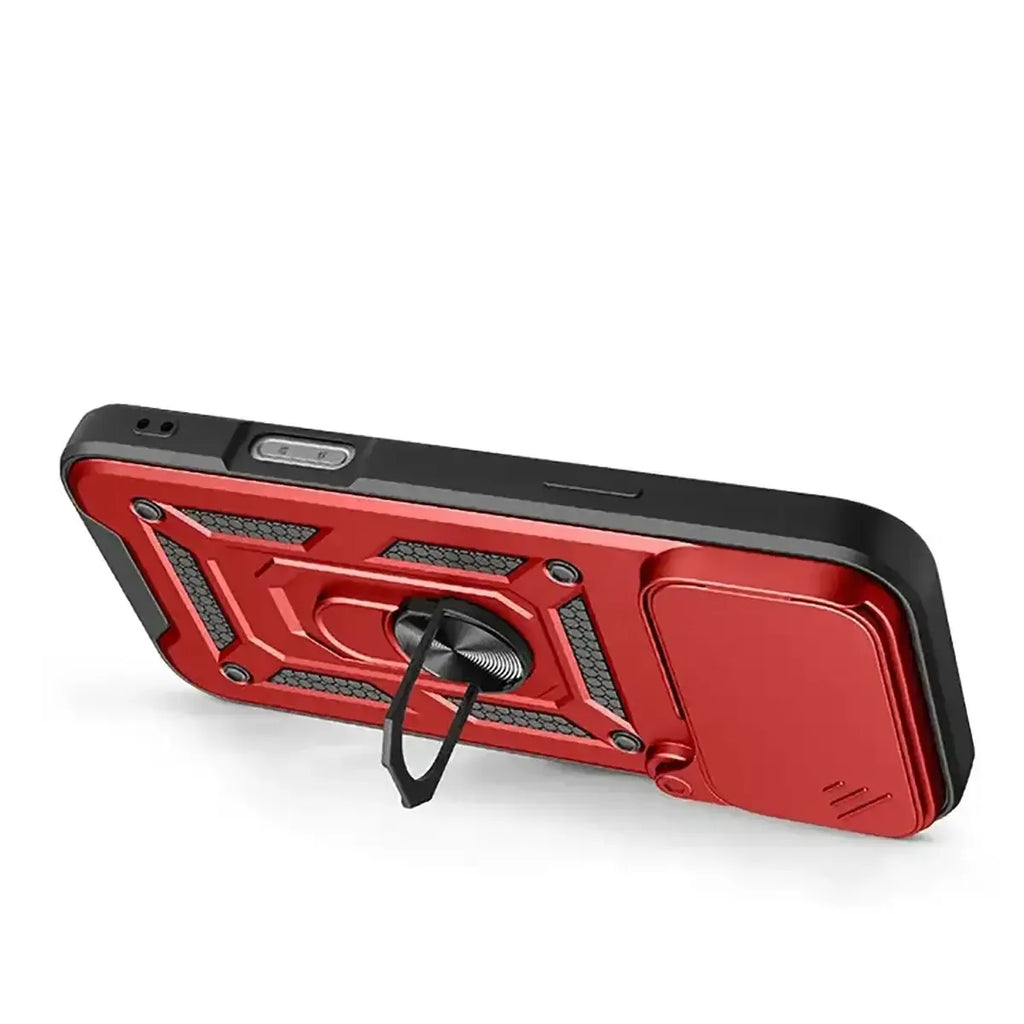 Heavy Duty Shockproof Phone Case with Kickstand Lens Cover