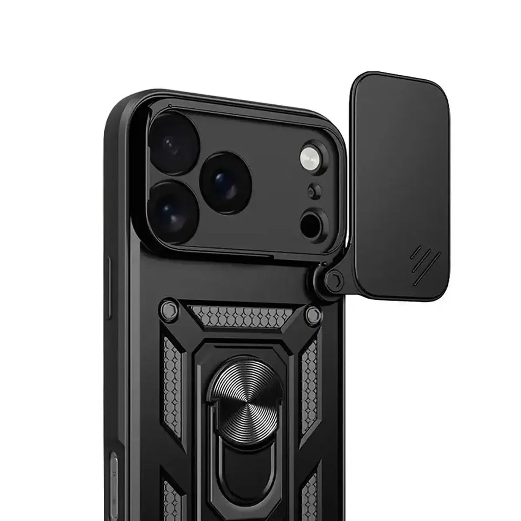 Heavy Duty Shockproof Phone Case with Kickstand Lens Cover