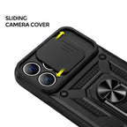 Heavy Duty Shockproof Phone Case with Kickstand Lens Cover