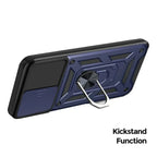 Heavy Duty Shockproof Phone Case with Kickstand Lens Cover