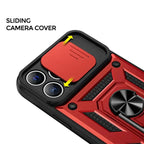 Heavy Duty Shockproof Phone Case with Kickstand Lens Cover