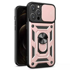Heavy Duty Shockproof Phone Case with Kickstand Lens Cover
