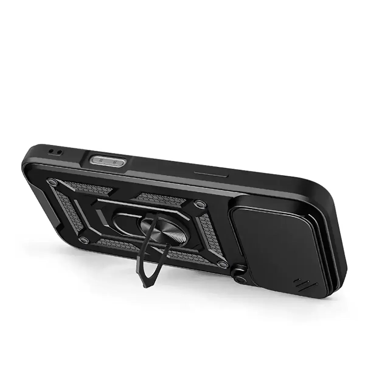 Heavy Duty Shockproof Phone Case with Kickstand Lens Cover