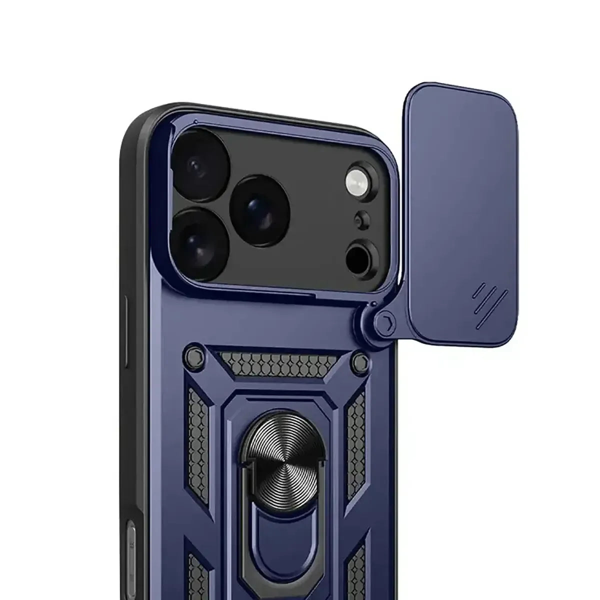 Heavy Duty Shockproof Phone Case with Kickstand Lens Cover