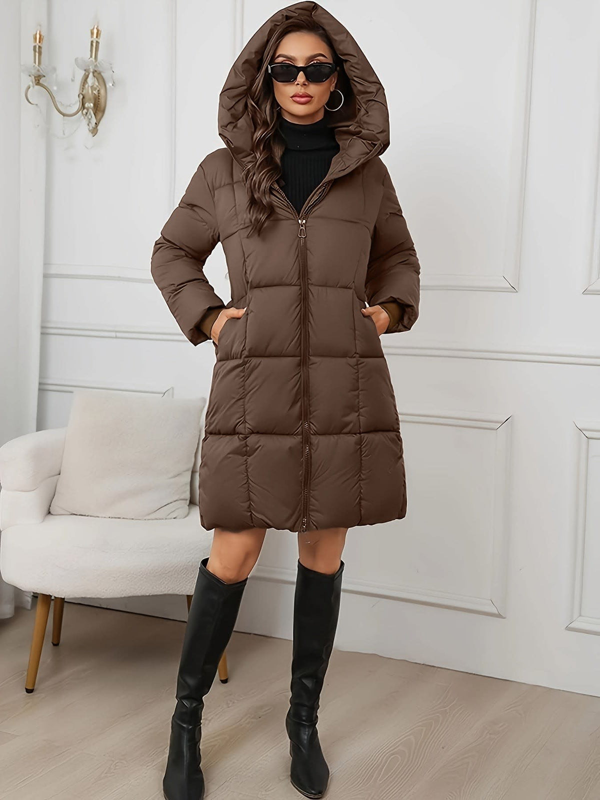 Svenja Hooded Longline Puffer Coat_4