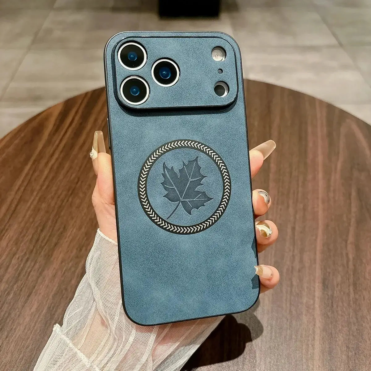 Maple Leaf Leather MagSafe iPhone Case