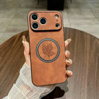 Maple Leaf Leather MagSafe iPhone Case