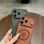 Maple Leaf Leather MagSafe iPhone Case