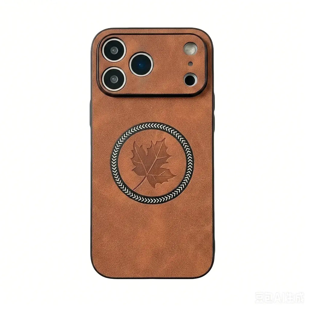 Maple Leaf Leather MagSafe iPhone Case
