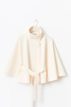 Katrin Belted High Collar Cape Jacket_2