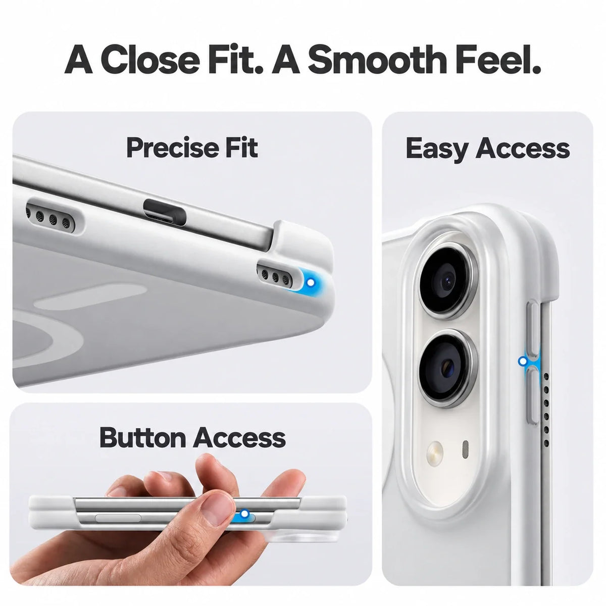 Frosted MagSafe Foldable iPhone Case