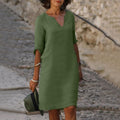 Simona Notch Neck Shift Dress_1
