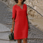 Simona Notch Neck Shift Dress_6
