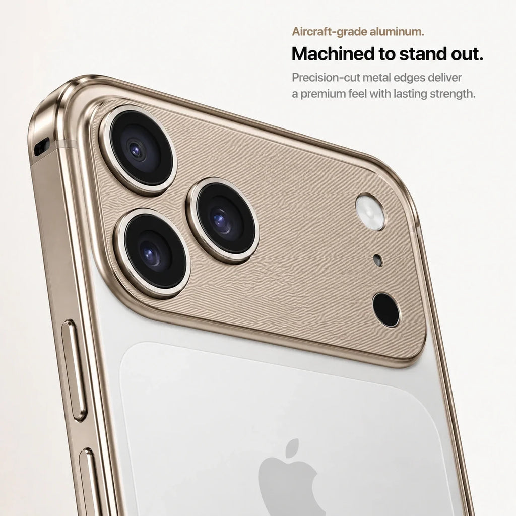Open Back Phone Case with Corner Bumpers