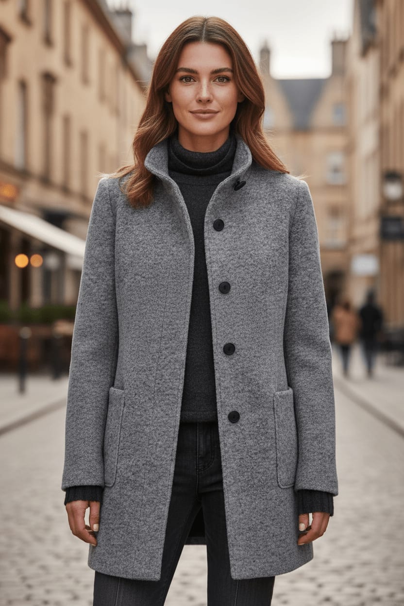 Trine Tailored Wool Blend Overcoat_15