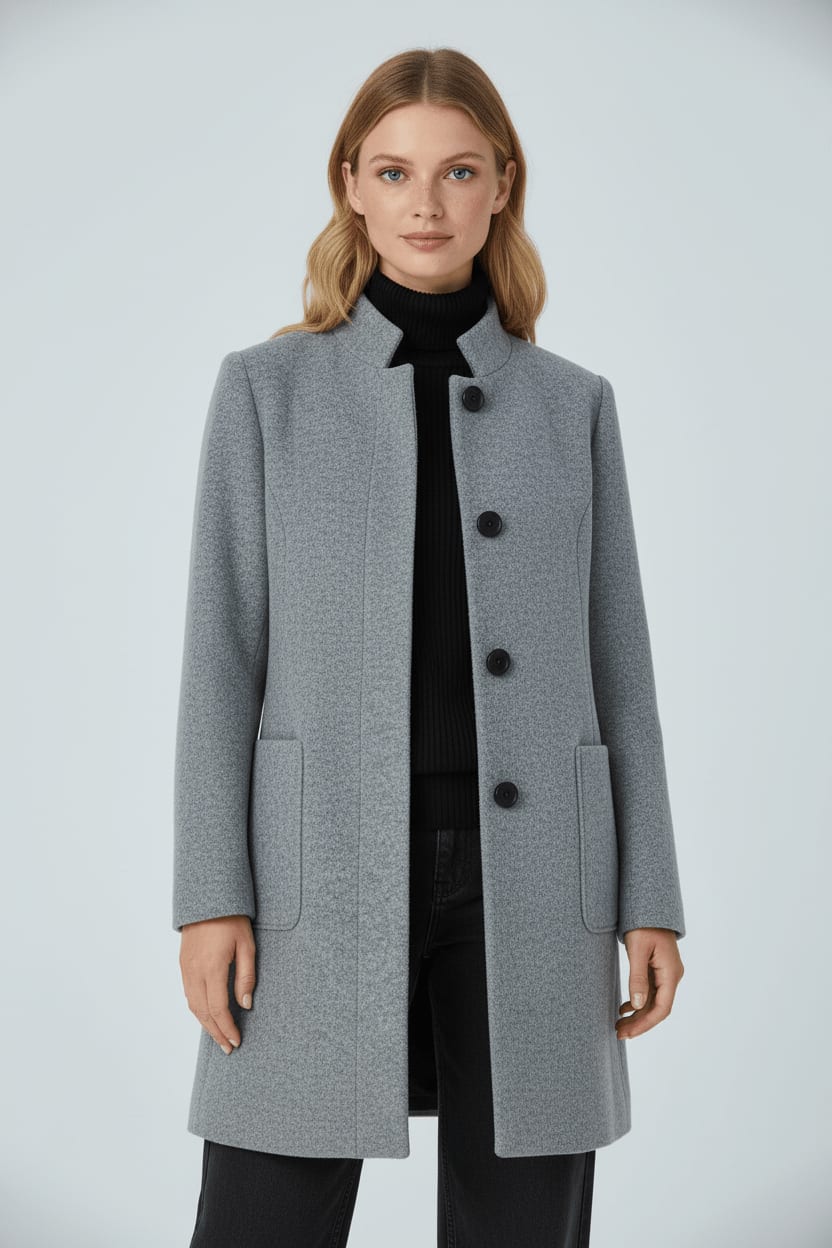 Trine Tailored Wool Blend Overcoat_2