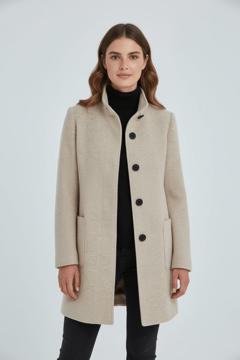 Trine Tailored Wool Blend Overcoat_6