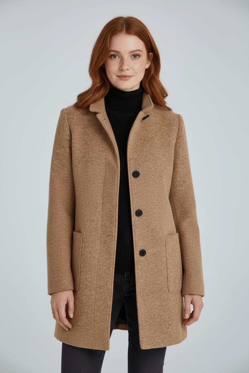 Trine Tailored Wool Blend Overcoat_7