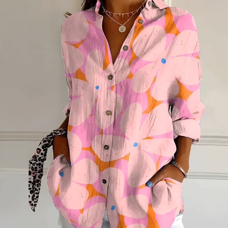 Nynke Oversized Floral Print Shirt_1
