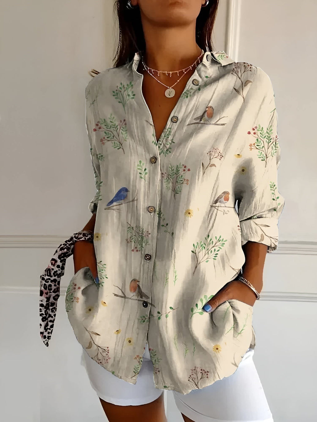 Nynke Oversized Floral Print Shirt_5