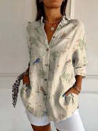 Nynke Oversized Floral Print Shirt_5