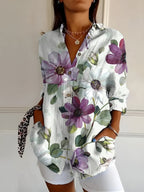 Nynke Oversized Floral Print Shirt_8