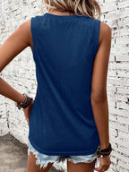 Daniela Ribbed V Neck Tank Top_4