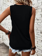 Daniela Ribbed V Neck Tank Top_7