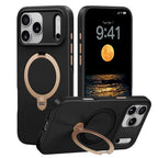 Soft Touch MagSafe iPhone Case Rotating Ring Stand