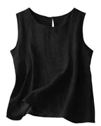 Annalisa Cotton Linen Tank Top_11