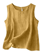 Annalisa Cotton Linen Tank Top_14