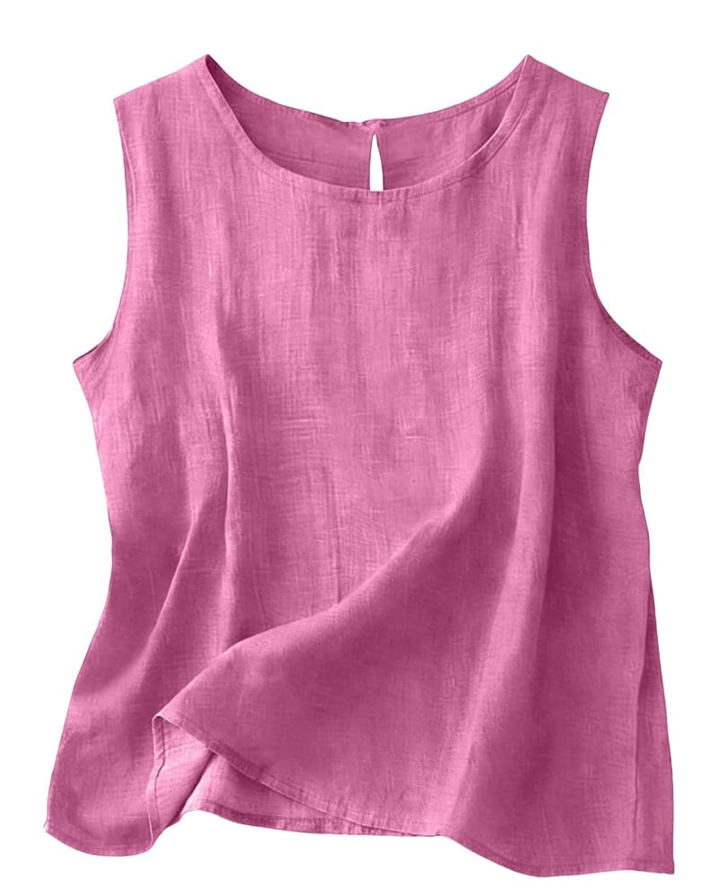 Annalisa Cotton Linen Tank Top_20