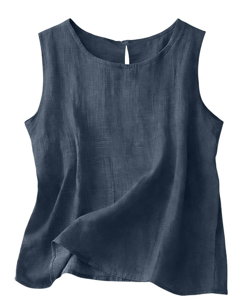 Annalisa Cotton Linen Tank Top_23