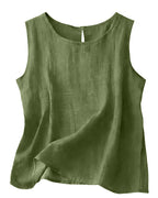 Annalisa Cotton Linen Tank Top_25