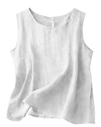 Annalisa Cotton Linen Tank Top_6