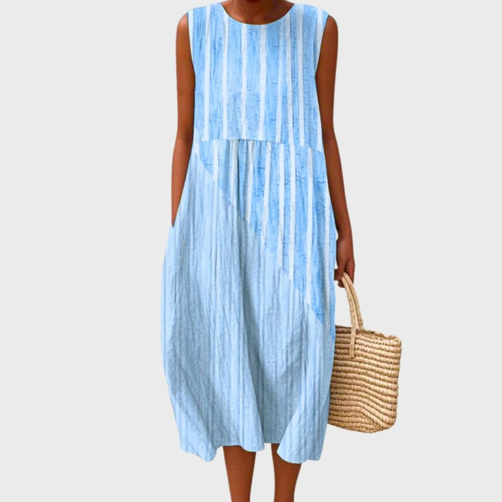 Katerina Sleeveless Linen Midi Dress_2
