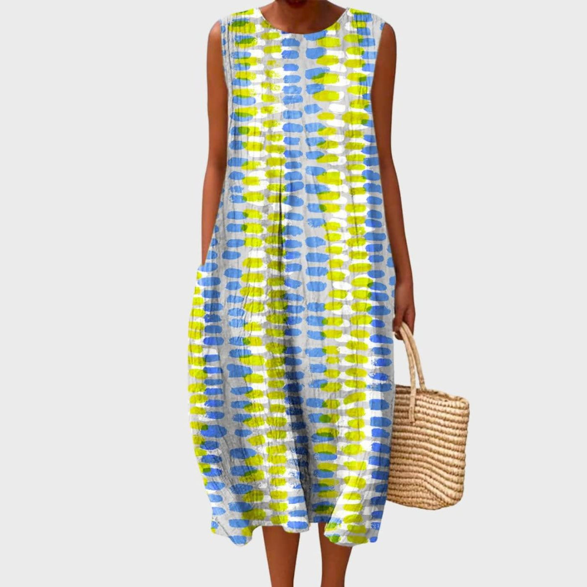 Katerina Sleeveless Linen Midi Dress_5