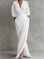 Vilde Dolman Sleeve Wrap Maxi Dress_5