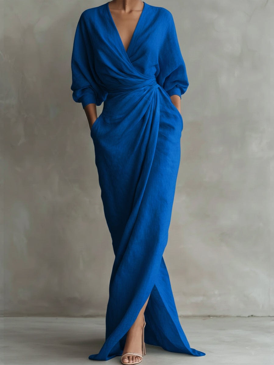 Vilde Dolman Sleeve Wrap Maxi Dress_7