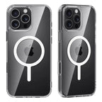 Transparent MagSafe Phone Case with Raised Corner Bumpers