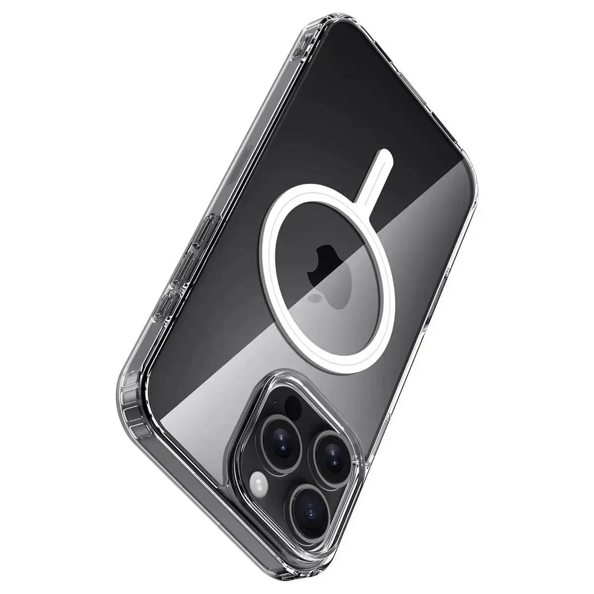 Transparent MagSafe Phone Case with Raised Corner Bumpers