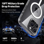 Transparent MagSafe Phone Case with Raised Corner Bumpers