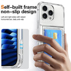 Clear Card Holder iPhone Case with Kickstand